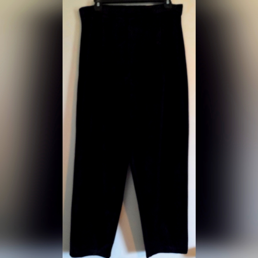 Talbots Black Velvet Petite Pants